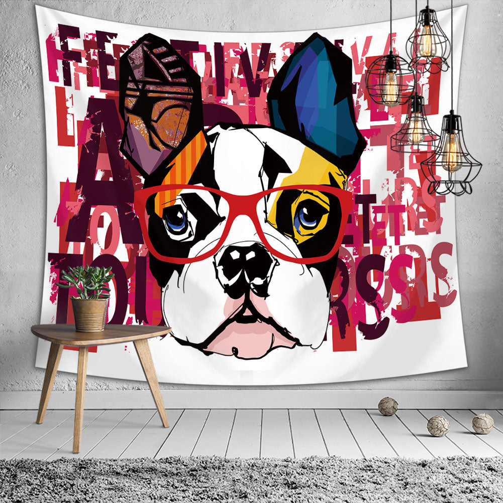 The Incredible Dog Tapestry, Wall Hanging Tapestry, Animal Art, Pet