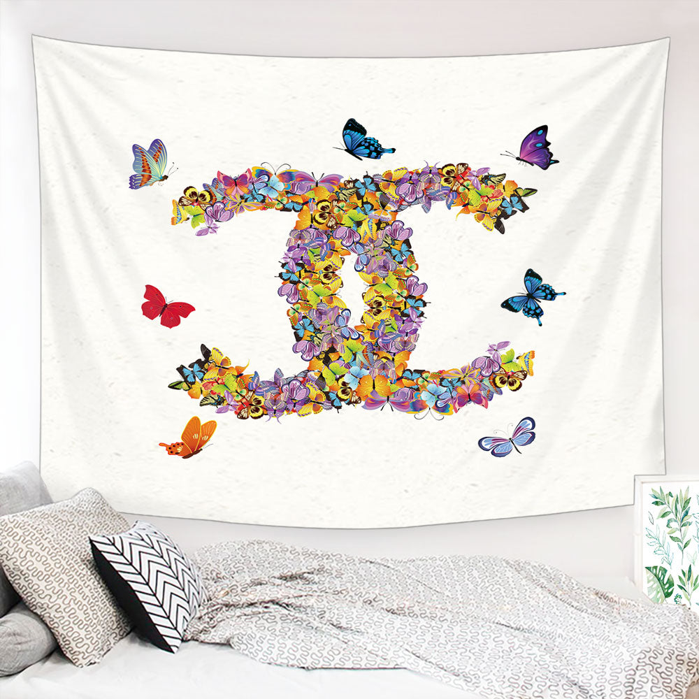 Artistic Butterfly Tapestry, Backdrop Tapestry, Modern Wall Art,
