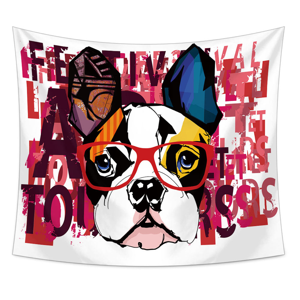 The Incredible Dog Tapestry, Wall Hanging Tapestry, Animal Art, Pet