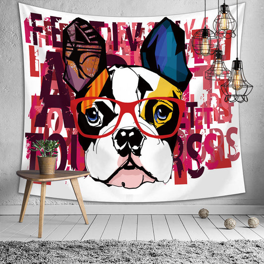 The Incredible Dog Tapestry, Wall Hanging Tapestry, Animal Art, Pet