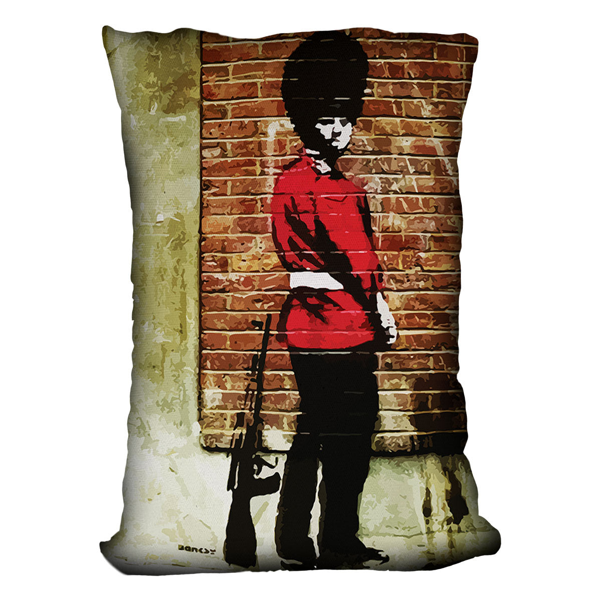 Banksy Pissing London Soldier Cushion