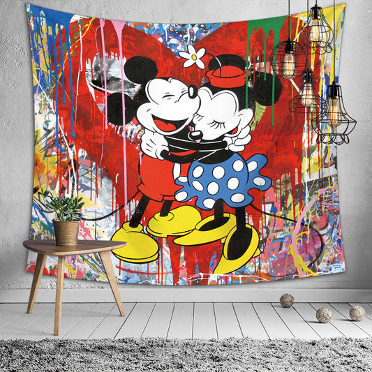 Mickey Tapestry, Mickey Mouse, Kids Tapestry, Living Room Tapestry,