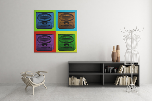 Sega Genesis Modern Pop Art Canvas Print