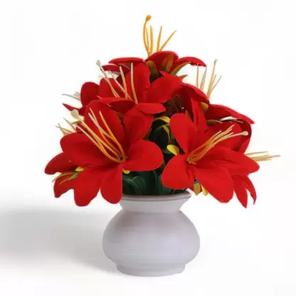 Artificial flowers for decoration, red Red Lily