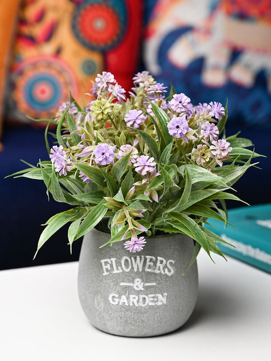 Artificial Flower with Pot - Cylindrical Shape