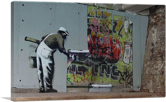 Graffiti Wallpaper Hanging